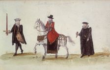 Lord Mayor on horseback, c1621. Creator: Unknown