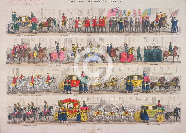Lord Mayor's Procession, c1840. Artist: Anon