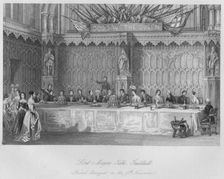 Lord Mayors Table, Guildhall. Grand Banquet on the 9th November c1841. Artist: John Shury