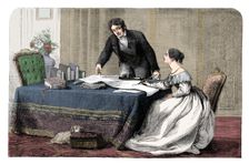 Lord Melbourne (1779-1848) instructing a young Queen Victoria 1819-1901), 1837 (c1895)
