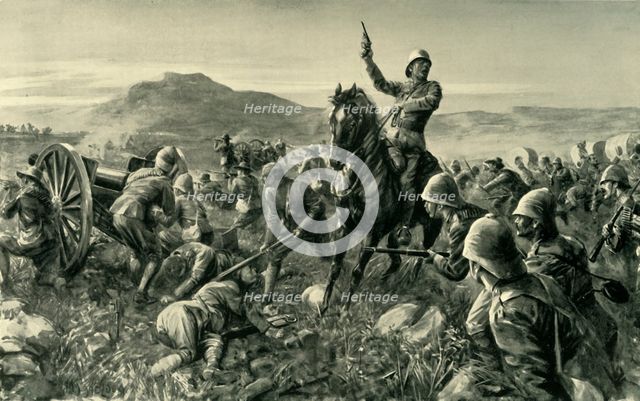 'Lord Methuen Rallying His Broken Forces at Tweebosch', 1902. Creator: Charles Mills Sheldon.