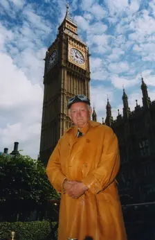 Lord Montagu at Houses of Parliament, London 1999. Creator: Unknown