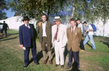 Lord Montagu, Jonathan Montagu and Justin Keen at 1998 Goodwood revival