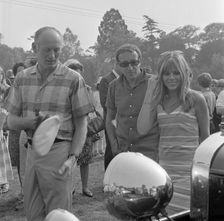 Lord Montagu with Peter Sellers and Britt Ekland at Beaulieu 1966. Creator: Unknown