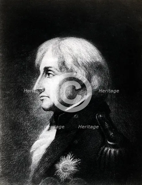 Lord Nelson at Merton House in early September 1805, (19th century). Artist: C John M Whichelo