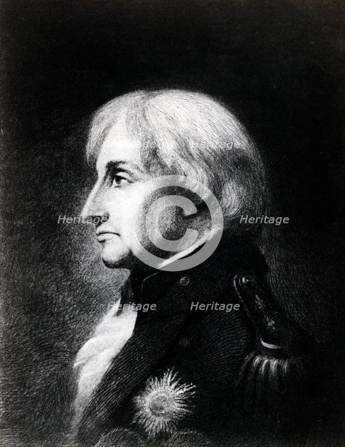 Lord Nelson at Merton House in early September 1805, (19th century). Artist: C John M Whichelo