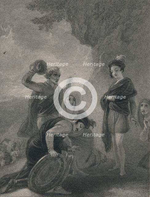 'Lord of the Isles', 1823. Artists: Charles Theodosius Heath, Robert the Bruce.