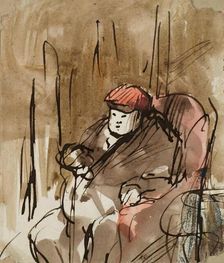 Lord Panmure - sketch, c1847. Creator: John Phillip