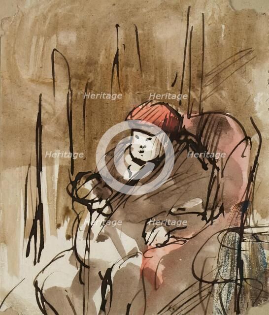 Lord Panmure - sketch, c1847. Creator: John Phillip.