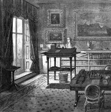 Lord Palmerston’s study at Broadlands, 1865. Creator: Unknown