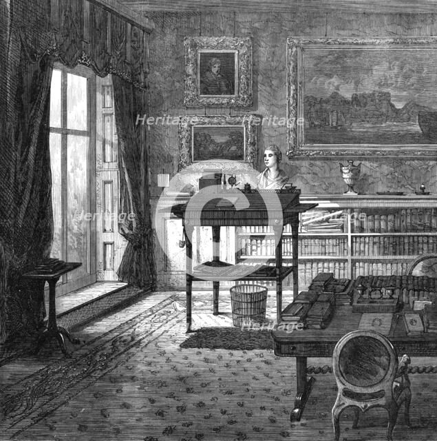 Lord Palmerston’s study at Broadlands, 1865. Creator: Unknown.