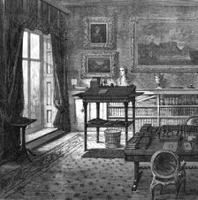 Lord Palmerston’s study at Broadlands, 1865. Creator: Unknown