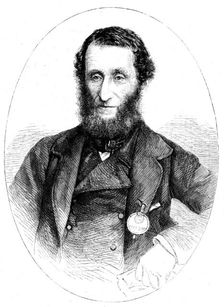 Lord Portman, president of the Royal Agricultural Society, 1862. Creator: Unknown