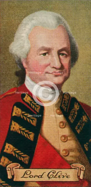 Lord Robert Clive, taken from a series of cigarette cards, 1935. Artist: Unknown