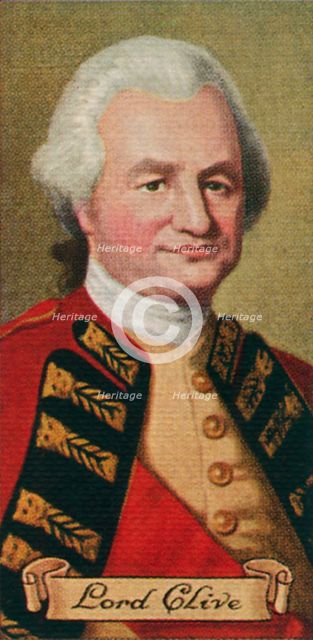 Lord Robert Clive, taken from a series of cigarette cards, 1935. Artist: Unknown