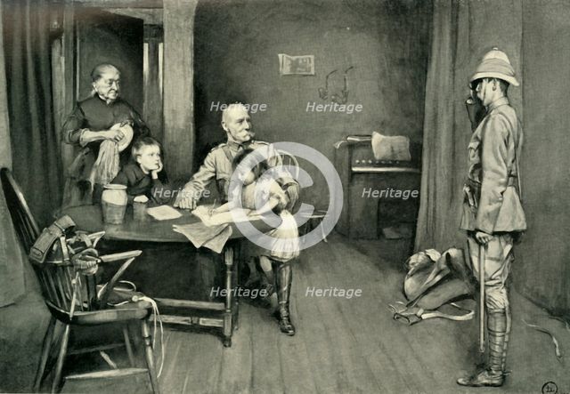'Lord Roberts at the "Orange Grove" Inn: A Characteristic Incident', (1901).  Creator: L Daviel.