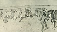 Lord Roberts and His Staff Watching the Boer's Retreat from Zand River; General French in Pursuit o Creator: Melton Prior