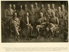 Lord Roberts and Sir Alfred Milner with their Personal Staffs 1900, (1901). Creator: Unknown