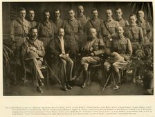 Lord Roberts and Sir Alfred Milner with their Personal Staffs 1900, (1901). Creator: Unknown