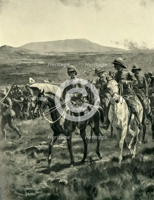 'Lord Roberts and Staff on the Veldt Approaching Pretoria', (1901). Creator: William Barnes Wollen.