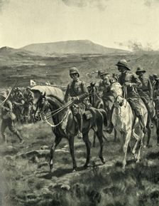 Lord Roberts and Staff on the Veldt Approaching Pretoria (1901). Creator: William Barnes Wollen