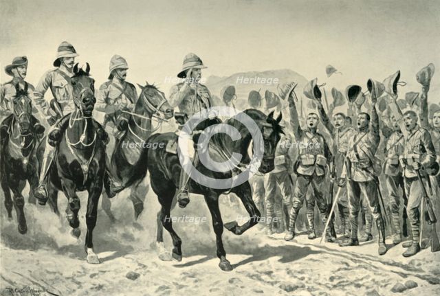 'Lord Roberts Cheered By the Troops on his Arrival at Wonder RIver', (1901). Creator: Unknown.