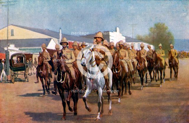 'Lord Roberts entering Pretoria', 1925. Artist: Unknown