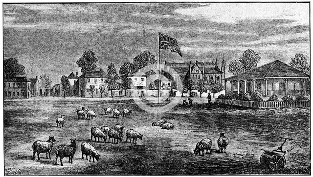 Lord's cricket ground, London, 1836 (1912). Artist: Unknown