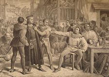 Lord Saye and Sele Brought Before Jack Cade 1886. Artist: W Ridgway