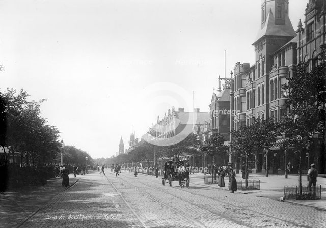 Lord Street, Southport, Lancashire, 1890-1910. Artist: Unknown