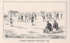 Lord's cricket ground, London, 1793 (1912)