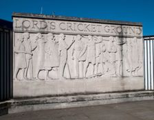 Lords Cricket Ground, Relief Sculpture, St John's Wood, City of Westminster, London, 2012. Creator: Simon Inglis