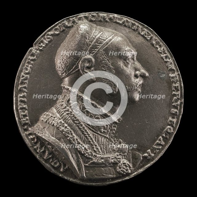 Lorenz Staiber, 1485/1486-1539, Patrician of Nuremberg, Writer, and Orator [obverse], 1535. Creator: Matthes Gebel.