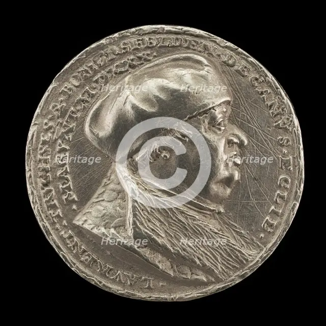 Lorenz Truchsess von Pommersfelden, 1473-1543, Dean of the Cathedral of Mainz [obverse]. Creator: Matthes Gebel.