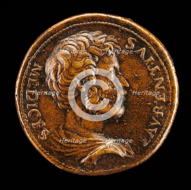 Lorenzino de' Medici, 1514-1547, Son of Pierfrancesco II [obverse]. Creator: Giovanni da Cavino.