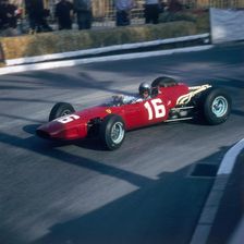 Lorenzo Bandini driving a Ferrari 246, in the Monaco Grand Prix, Monte Carlo, 1966
