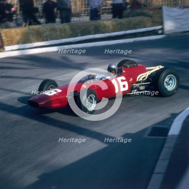 Lorenzo Bandini driving a Ferrari 246, in the Monaco Grand Prix, Monte Carlo, 1966. Artist: Unknown