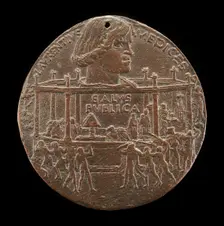 Lorenzo de Medici, il Magnifico, 1449-1492 (The Pazzi Conspiracy Medal) [obverse], 1478. Creator: Bertoldo di Giovanni