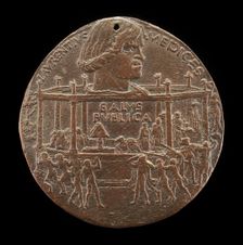 Lorenzo de Medici, il Magnifico, 1449-1492 (The Pazzi Conspiracy Medal) [obverse], 1478. Creator: Bertoldo di Giovanni