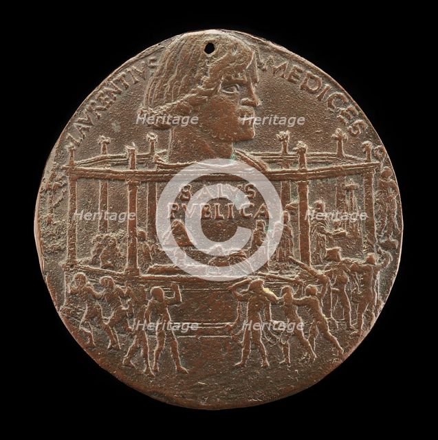 Lorenzo de' Medici, il Magnifico, 1449-1492 (The Pazzi Conspiracy Medal) [obverse], 1478. Creator: Bertoldo di Giovanni.