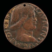 Lorenzo de Medici, il Magnifico, 1449-1492 [obverse]. Creator: Bertoldo di Giovanni