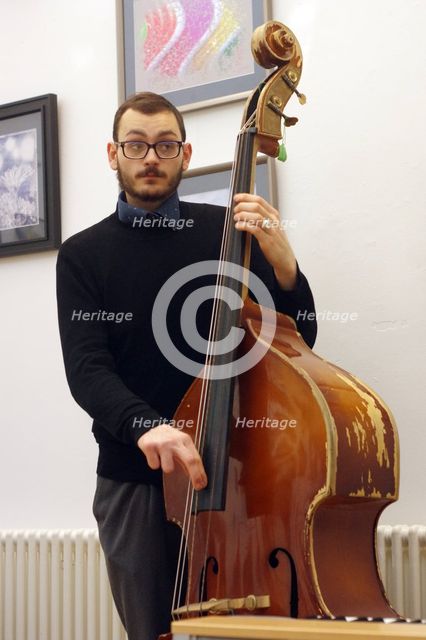 Lorenzo Morabito, Renato D’Aiello Trio, Clocktower Cafe Jazz Club, Croydon, London, 2024. Creator: Brian O'Connor.