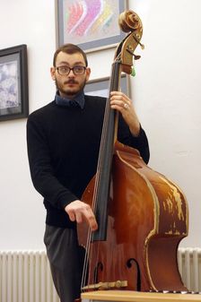 Lorenzo Morabito, Renato D’Aiello Trio, Clocktower Cafe Jazz Club, Croydon, London, 2024. Creator: Brian O'Connor