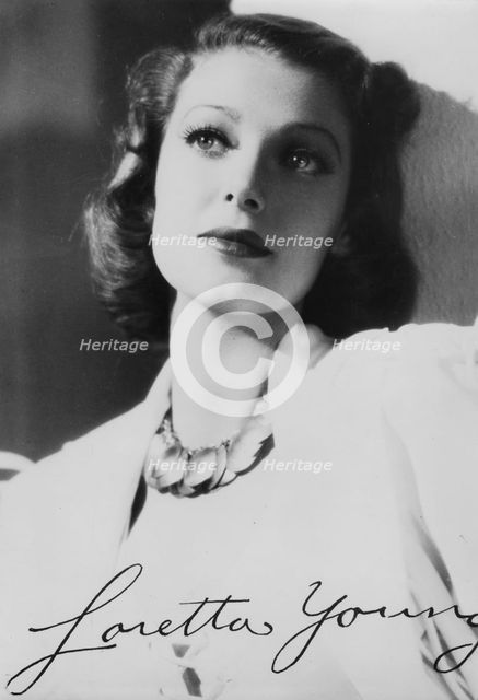Loretta Young (1913-2000), American actress, c1930s. Artist: Unknown