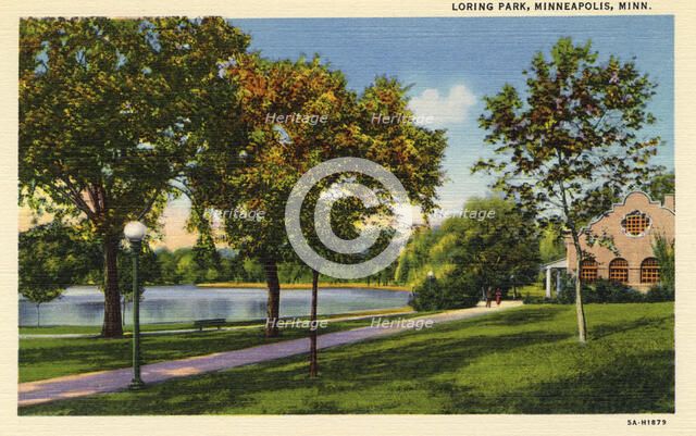 Loring Park, Minneapolis, Minnesota, USA, 1935. Artist: Unknown