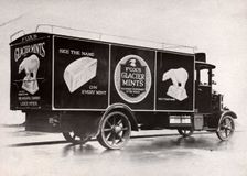 Lorry in Fox’s Glacier Mints livery, 1924