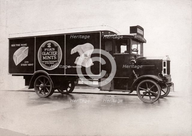 Lorry in Fox's Glacier Mints livery, 1925. Artist: Unknown