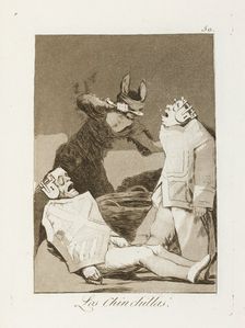 Los Chinchillas.; Los Caprichos, pl.50, 1799. Creator: Francisco Goya