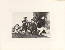 Los Desastres de la Guerra (The Disasters of War), Plate 19: Ya no hay tiempo..., 1810s. Creator: Goya, Francisco, de (1746-1828)