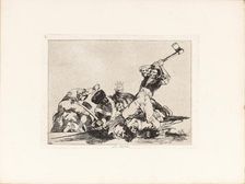 Los Desastres de la Guerra (The Disasters of War), Plate 3: Lo mismo (The same) , 1810s. Creator: Goya, Francisco, de (1746-1828)